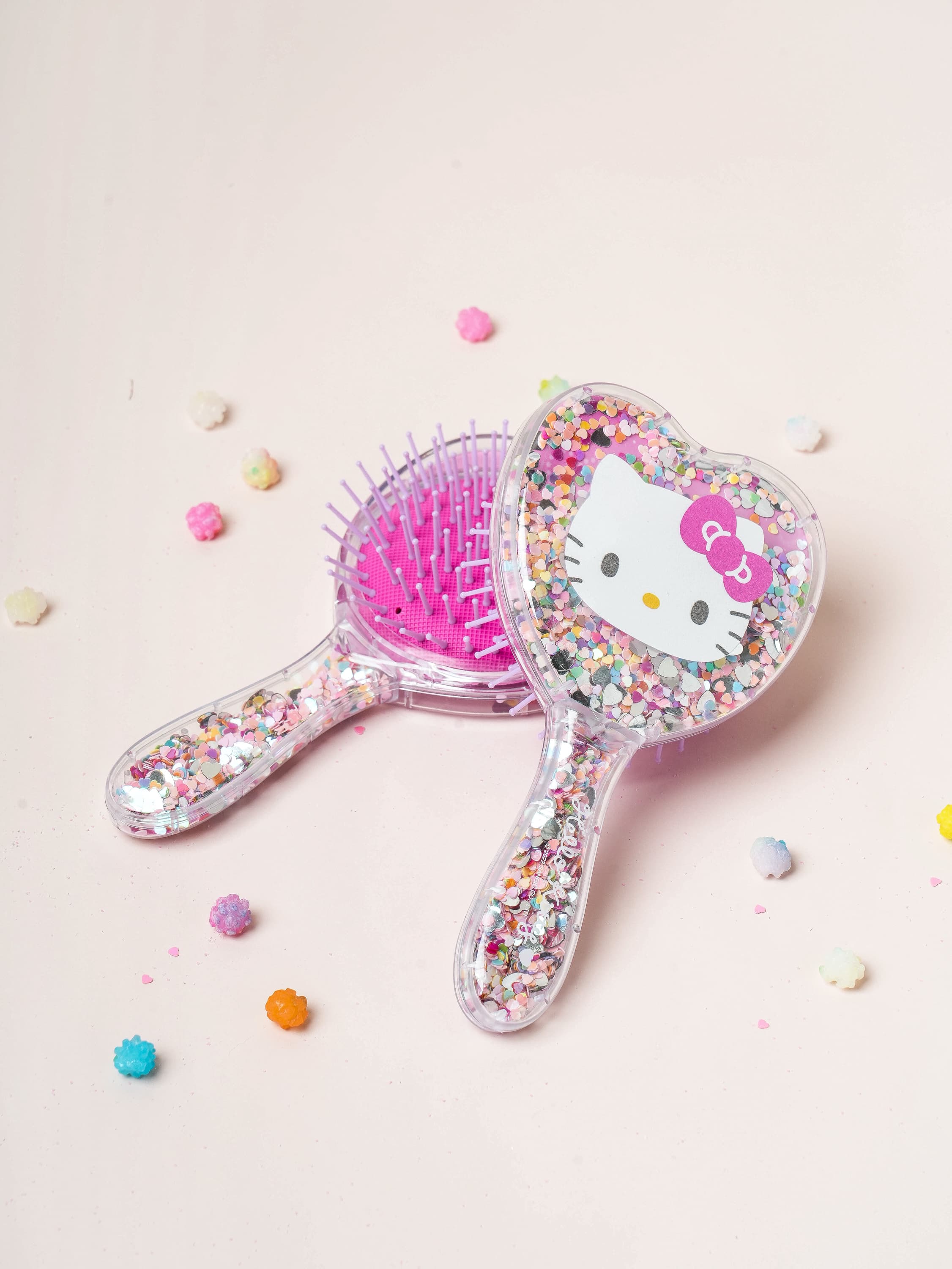 K-Beauty Hello Kitty Glitter Hair Brush