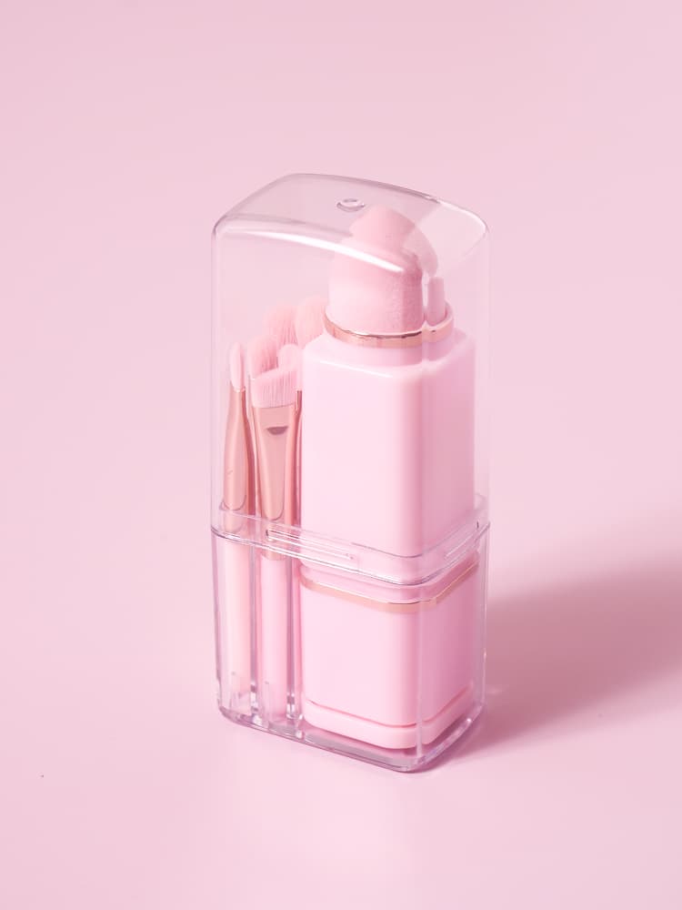 K-Beauty Lovely Makeup Brushes & Puffs Set of 8