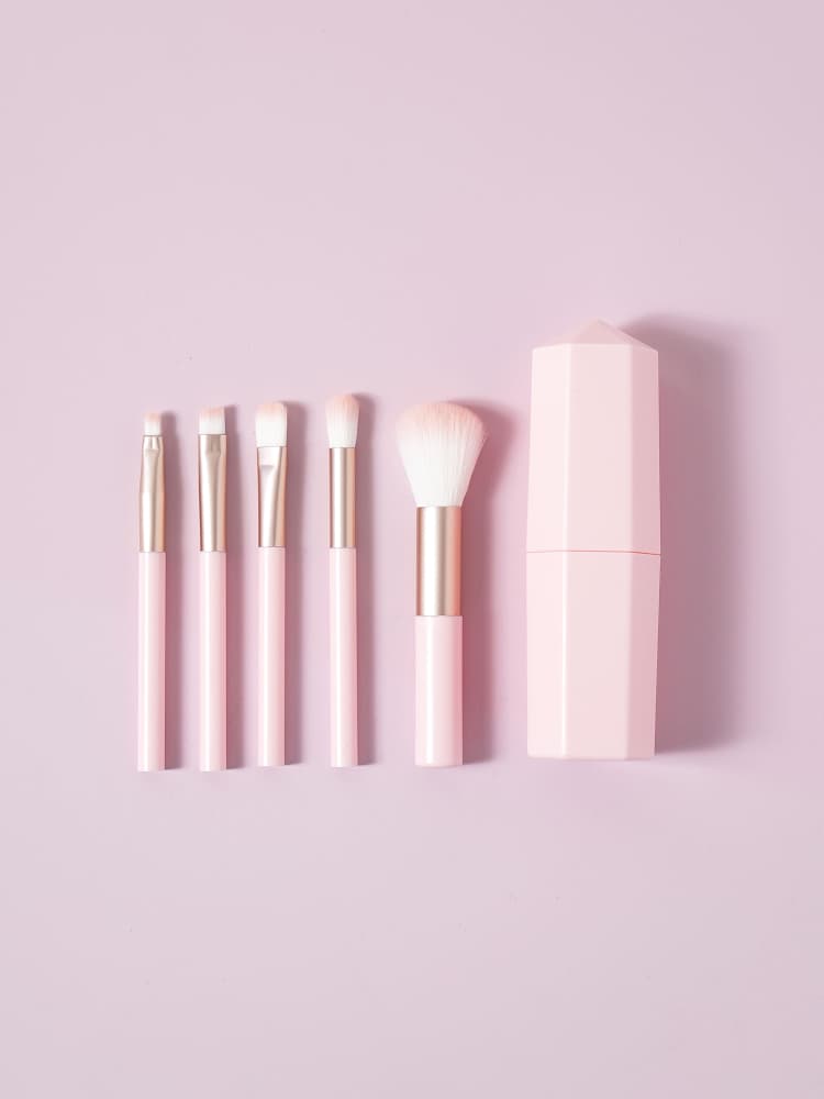 K-Beauty Case set of 5 makeup brushes
