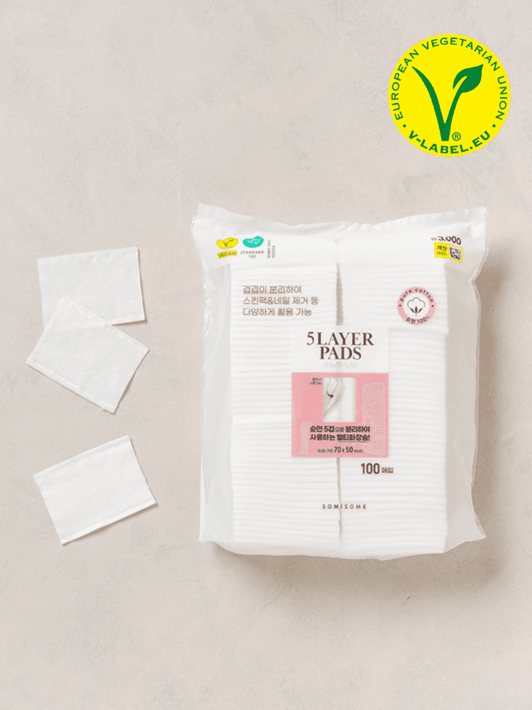 Somisum Somisum Multi 5-layer makeup cotton 100pcs