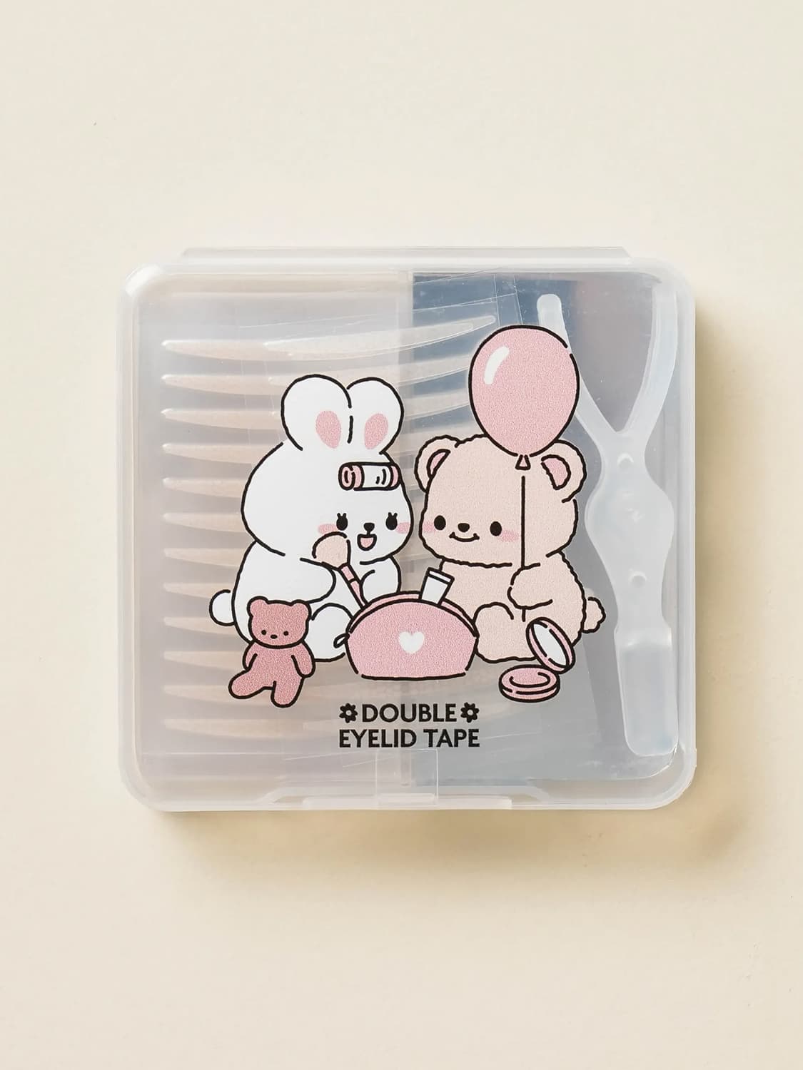 K-Beauty 156pcs Character Fact Nude Double Eyelid Tape Slim