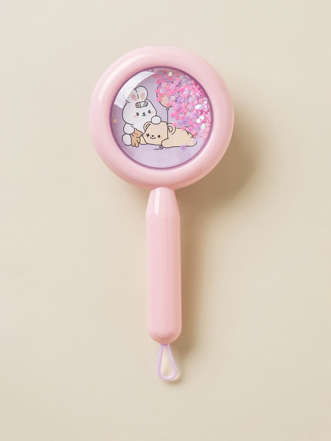 K-Beauty Character Glitter Circular Hair Brush