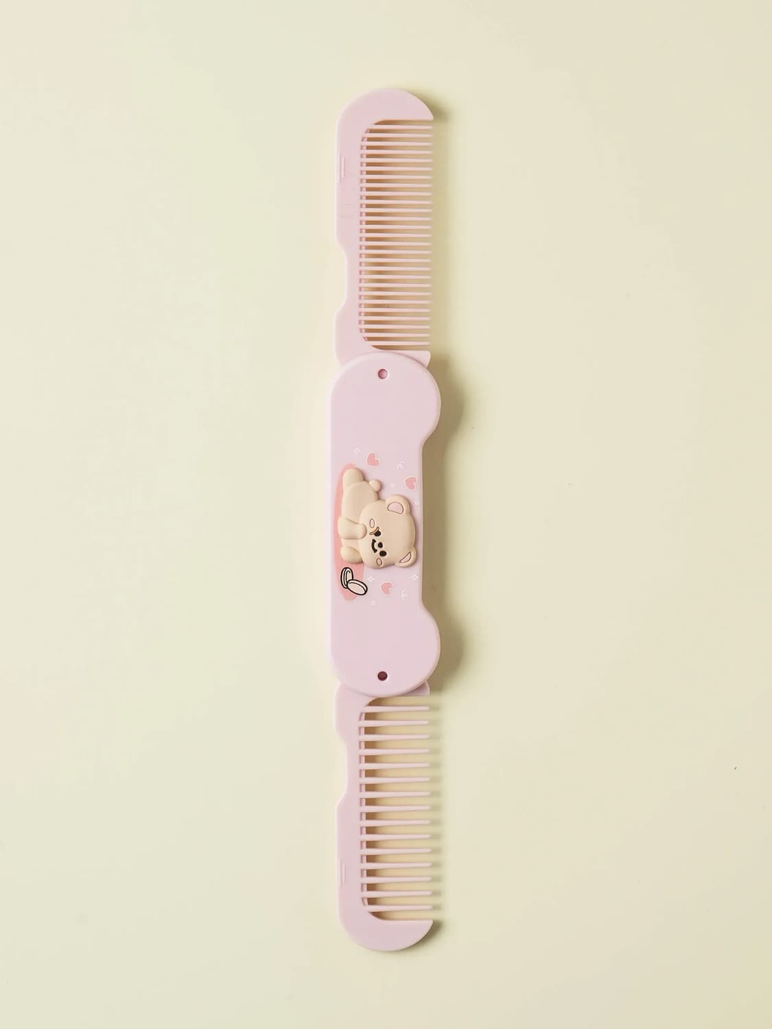 K-Beauty Character Folding Dual Comb