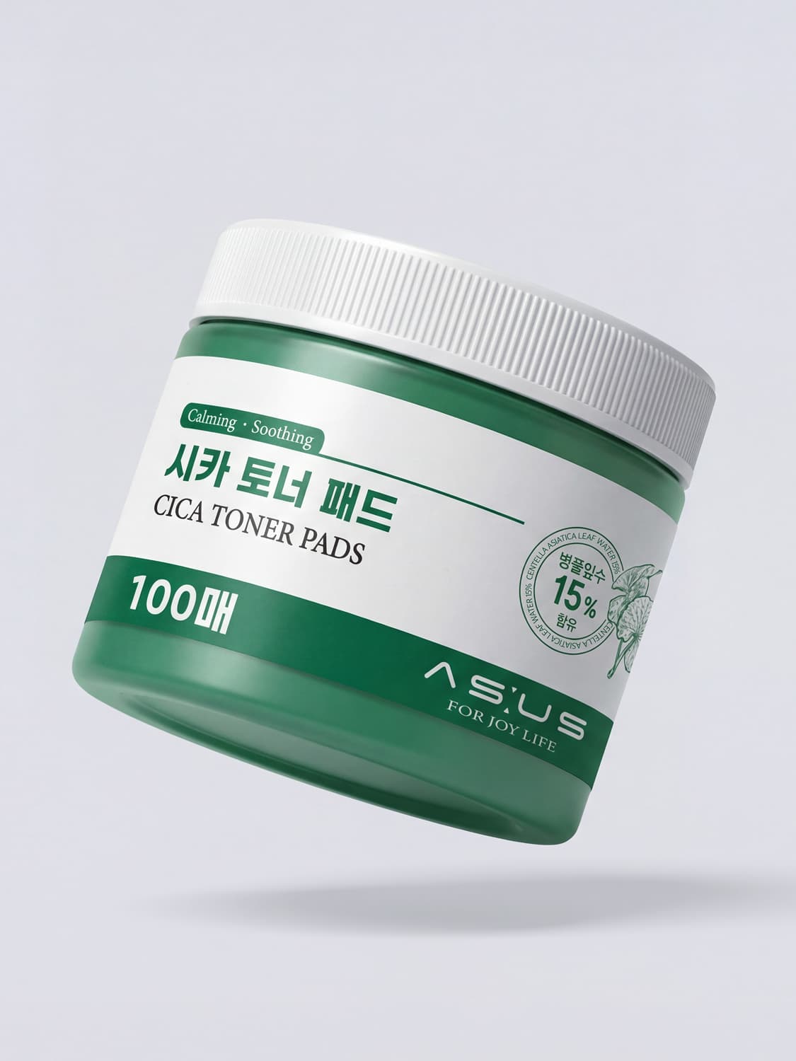 K-Beauty Asus Cica Calming Toner Pads, 100-pack