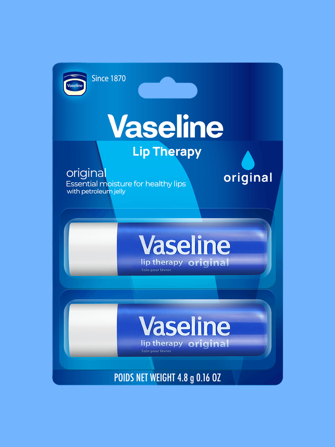 Vaseline 2 x Original Vaseline Lip Therapy 4.8 g